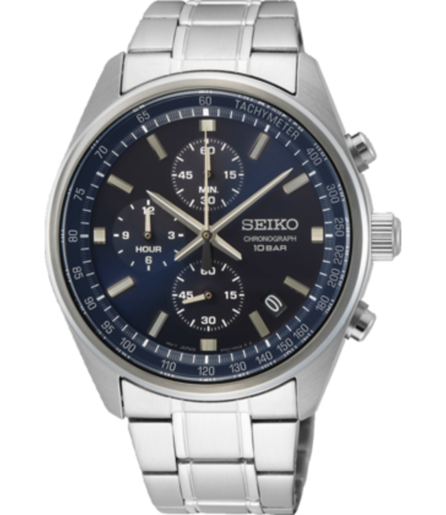 Seiko SSB377P1 8T67 41,5 mm Blauw Herenhorloge