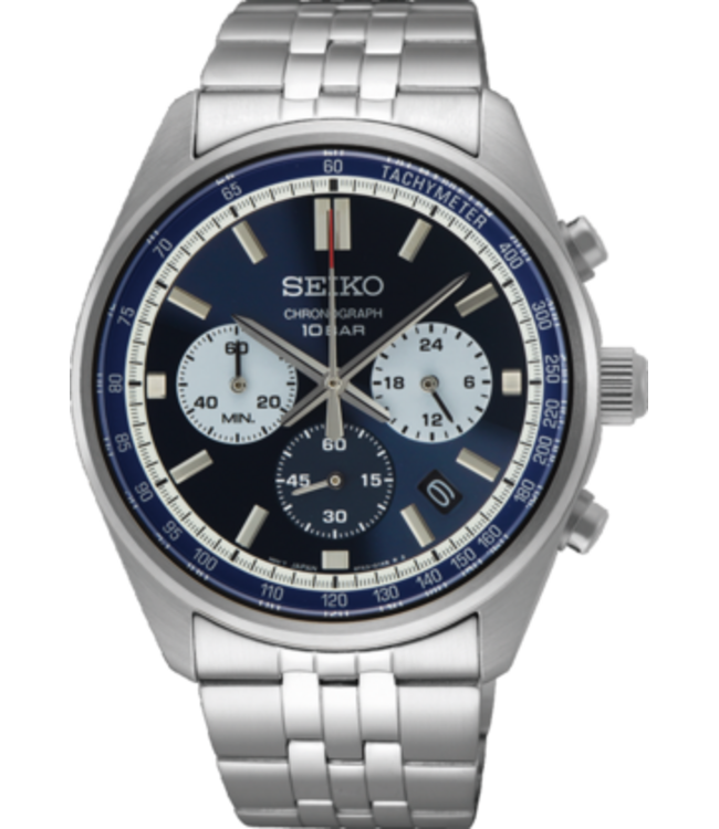 Seiko SSB427P1 8T63 41,5 mm Blauw Herenhorloge