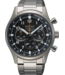 Seiko SSB447P1 8T63 43 mm Zwart Herenhorloge