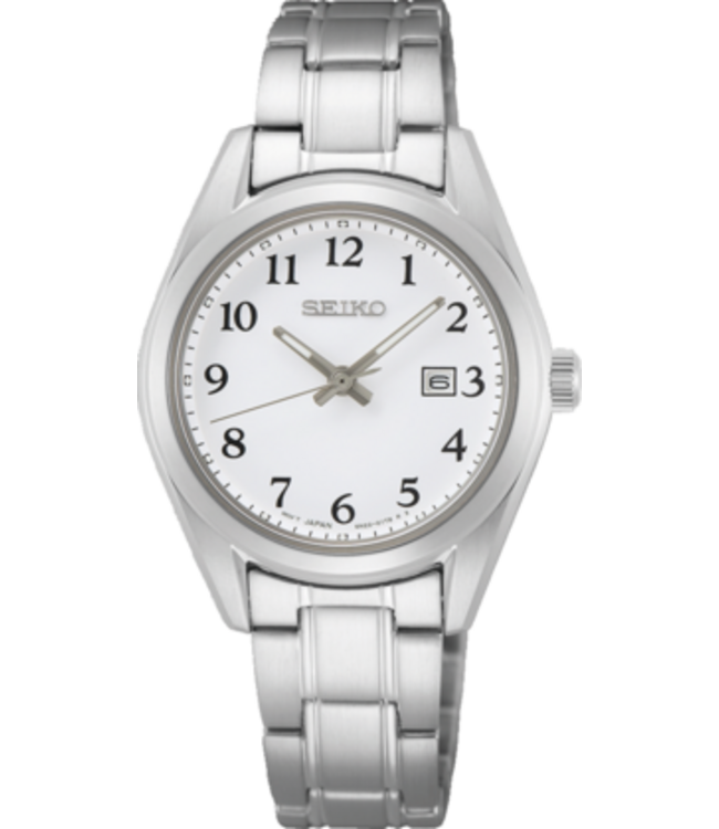 Seiko SUR465P1 Uhr Damen silberfarben 29,8mm