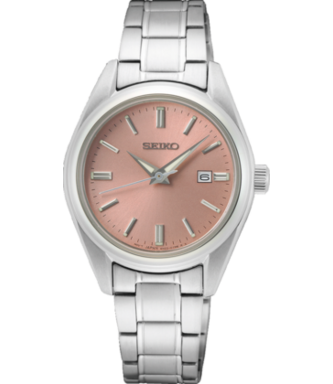 Seiko SUR529P1 Uhr Damen silberfarben 29,8mm
