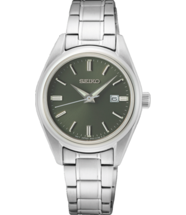 Seiko SUR533P1 Uhr Damen silberfarben 29,8mm