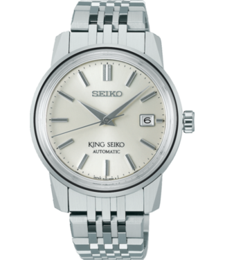 King SJE089J1 6L35 38,6 mm Wit Herenhorloge