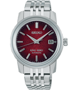King SJE103J1 6L35 38,6 mm Rood Herenhorloge