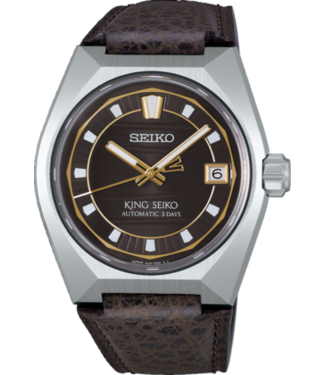 King SLA093J1 8L45 41,00 mm Bruin Herenhorloge