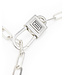 Buddha to Buddha Chainlink Lock Necklace Silver