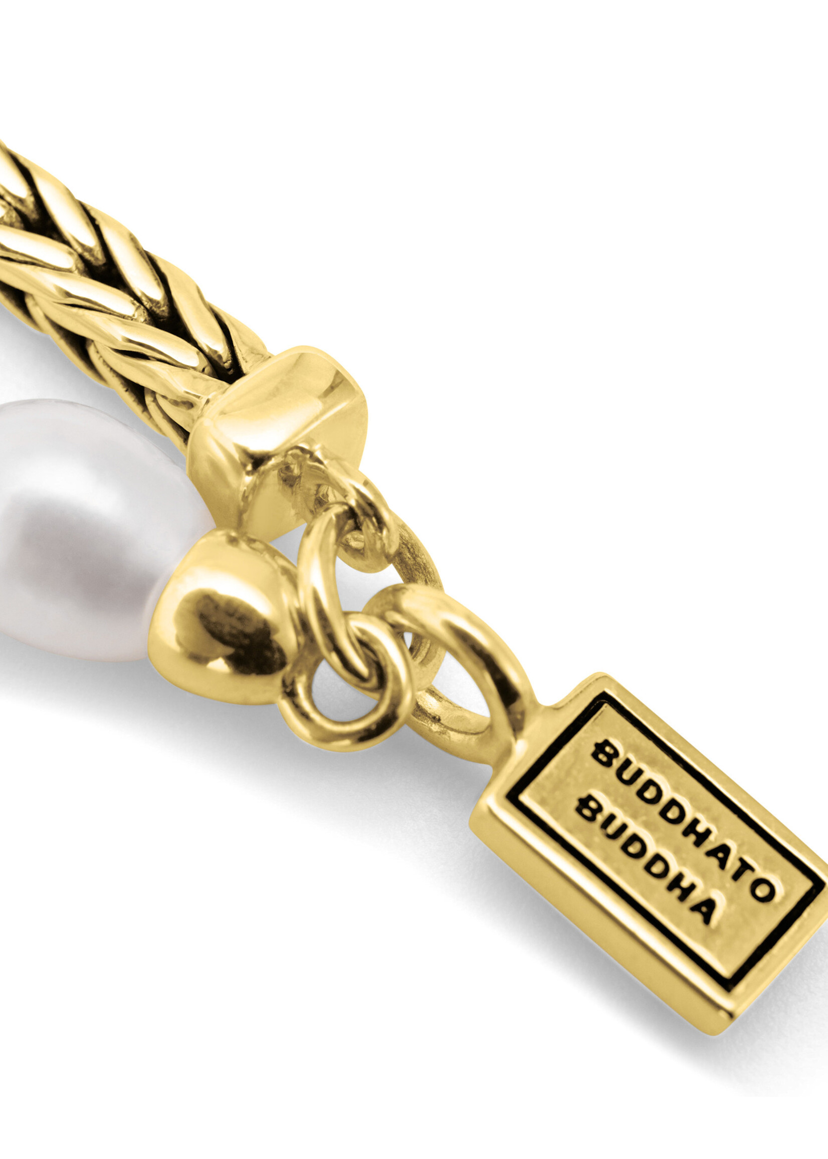 Buddha to Buddha Buddha to Buddha Armband Barbara Mini Perle Goldfarben