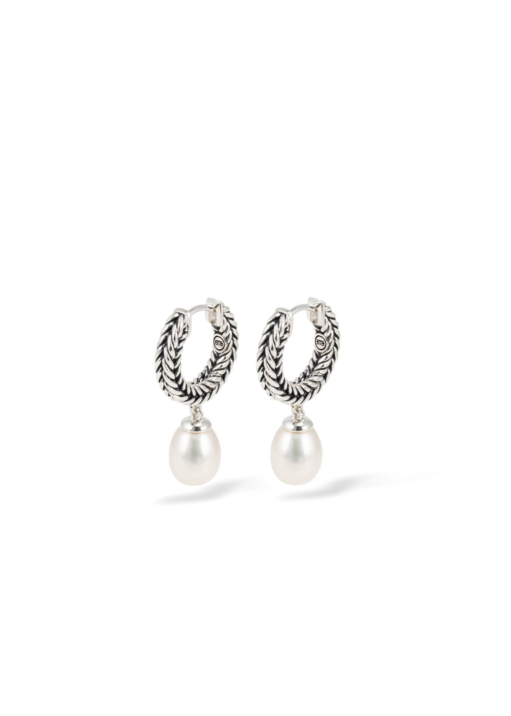 Buddha to Buddha Buddha to Buddha Barbara Hoops Pearl Earrings