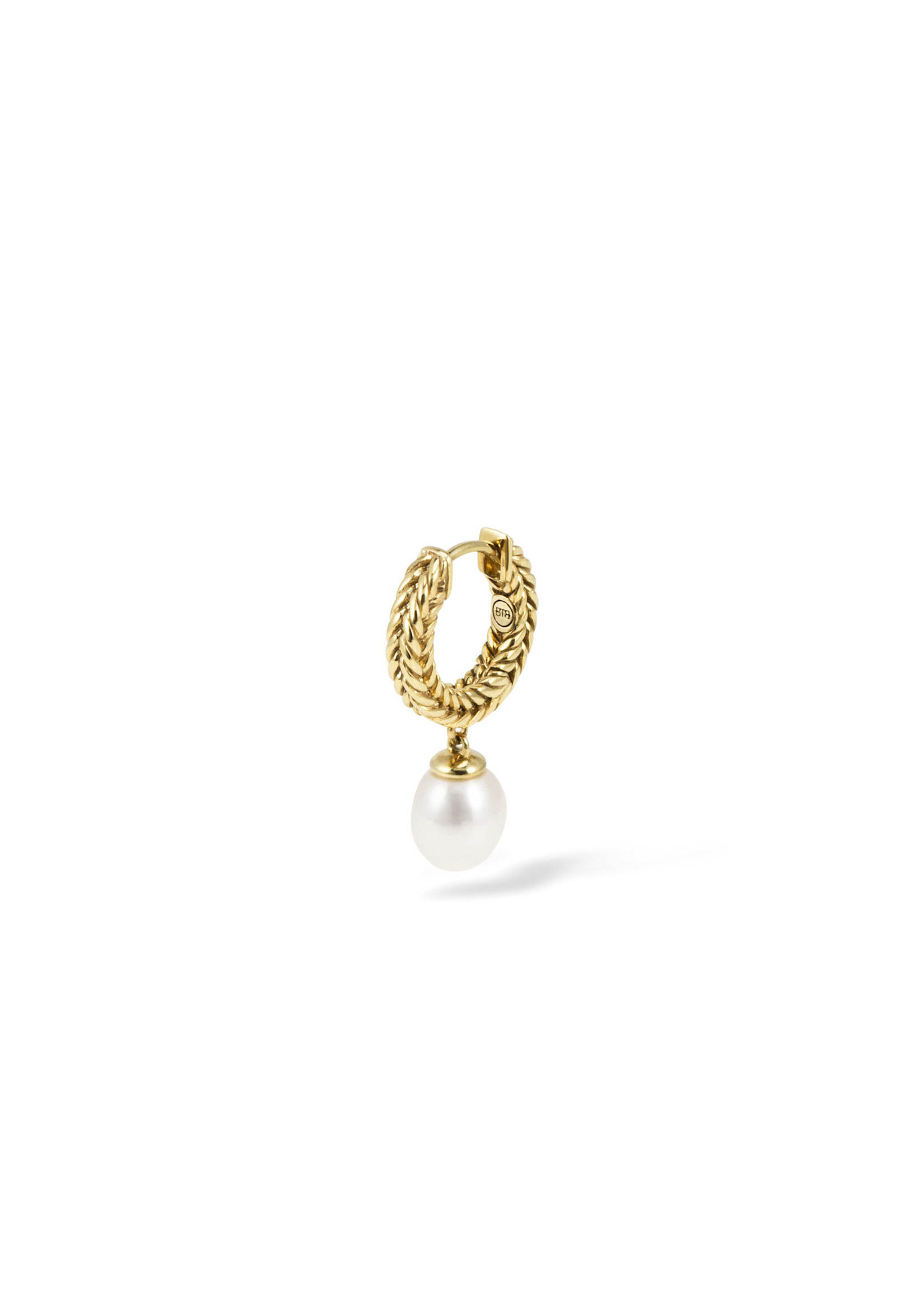 Buddha to Buddha Buddha to Buddha Barbara Hoops Pearl Earrings