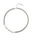 Buddha to Buddha Baroque Pearl Necklace Chain Silver