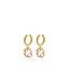 Buddha to Buddha Hoops Katja Clover Mother of Pearl Set Gold Vermeil
