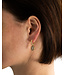 Buddha to Buddha Hoops Katja Clover Mother of Pearl Set Gold Vermeil