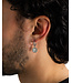 Buddha to Buddha Hoops Katja Clover Mother of Pearl Set Silver