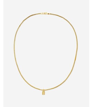 Ketting Barbara XS Verguld - maat 50cm