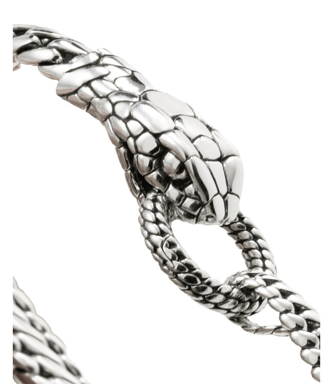 Armband Ben XS Slang Zilver