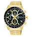 Lorus RZ622AX9 Horloge Heren Goudkleurig 43mm