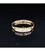 Geelgouden vintage ring met briljanten maat 18