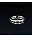 Witgouden ring met briljant maat 17,5