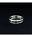 Witgouden ring met briljant maat 17,5