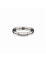 Occasions Weißgoldener Bandring mit Brillanten Größe 55