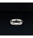 White gold diamond band ring size 55