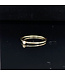 Gelbgoldener Solitärring mit Brillant Größe 55