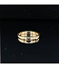 Gelbgoldener Solitärring mit Brillant in glatter Fassung Größe 51
