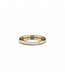 Gelbgoldener Fünfsteinring mit Brillanten Größe 55