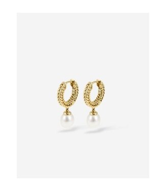Hoops Chain Baroque Pearl Gold Vermeil Set