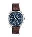 Heren Chronograaf Leer Bruin Skytraveller 44mm
