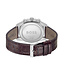 Heren Chronograaf Leer Bruin Skytraveller 44mm