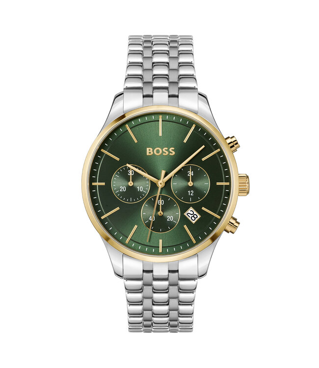 Heren Chronograaf Staal Zilverkleurig Avery 42mm