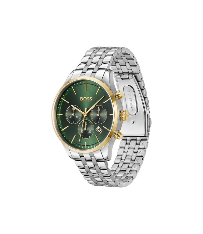 Heren Chronograaf Staal Zilverkleurig Avery 42mm