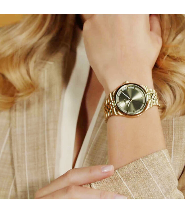 Dames Staal Goudkleurig Graceful 36mm