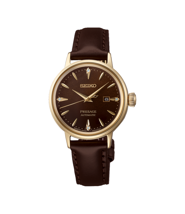 Seiko SRE020J1 - 28 mm Braun