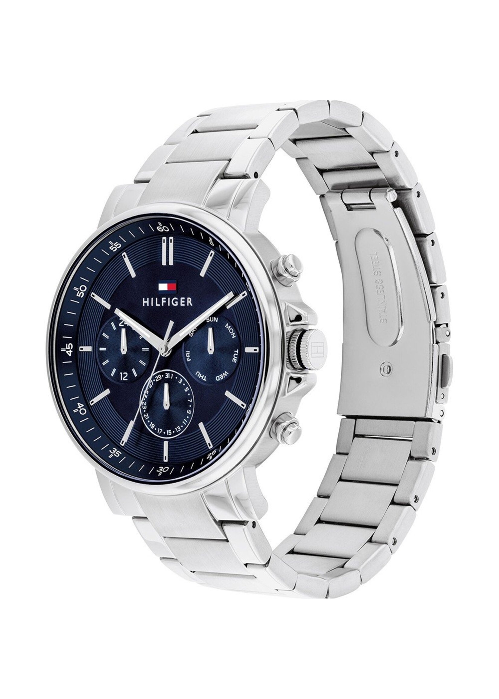Tommy Hilfiger Tommy Hilfiger TH1710588 Horloge Heren Zilverkleurig 44mm