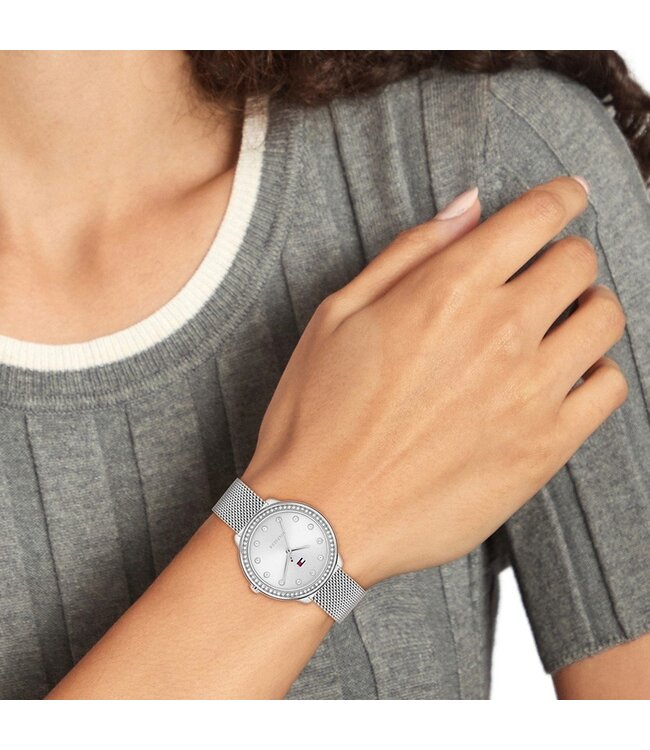 Tommy Hilfiger TH1782698 Horloge Dames Zilverkleurig 33mm