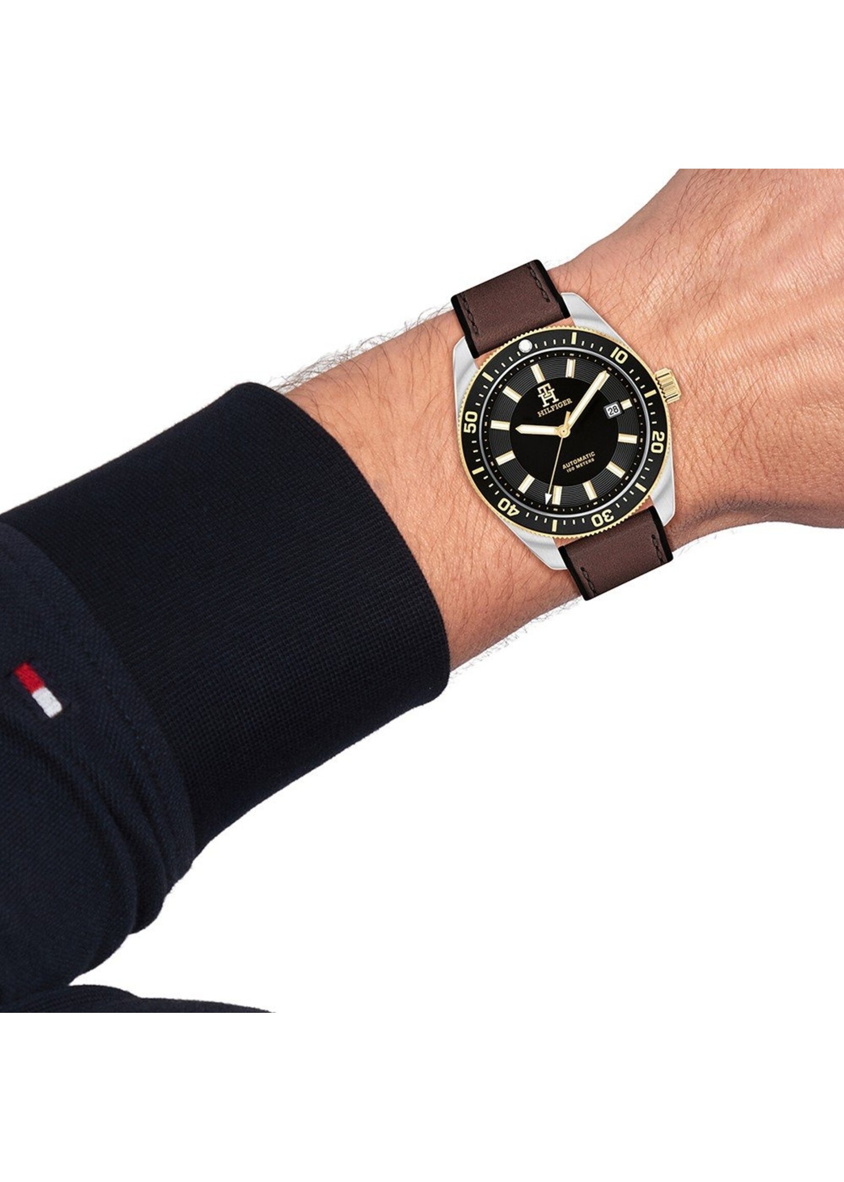 Tommy Hilfiger Tommy Hilfiger TH1792142 Horloge Heren Bruin 40mm