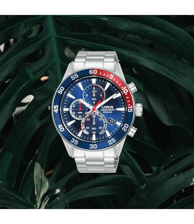 Lorus RM325JX9 Horloge Heren Zilverkleurig 45mm