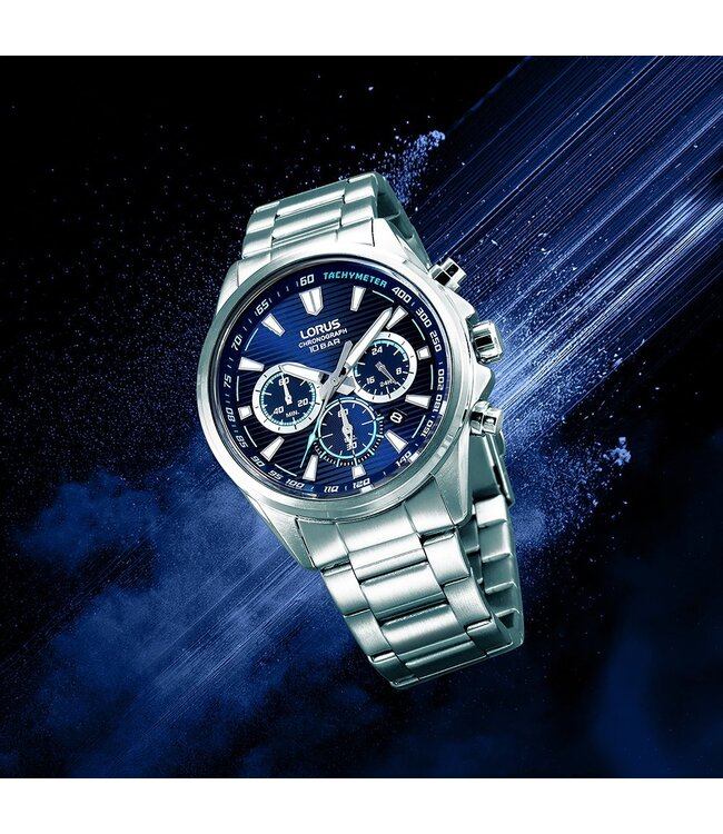 Lorus RT321LX9 Horloge Heren Zilverkleurig 43mm