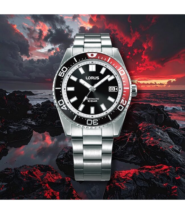 Lorus RU421AX9 Horloge Heren Zilverkleurig 42mm
