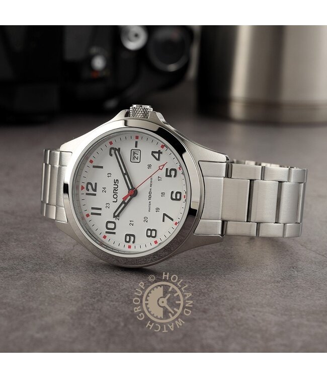 Lorus RXH03IX5 Watch Men Silver-tone 42mm