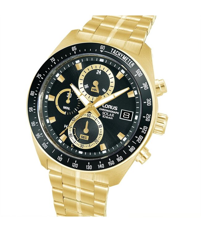 Lorus RZ622AX9 Horloge Heren Goudkleurig 43mm