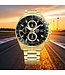 Lorus RZ622AX9 Horloge Heren Goudkleurig 43mm
