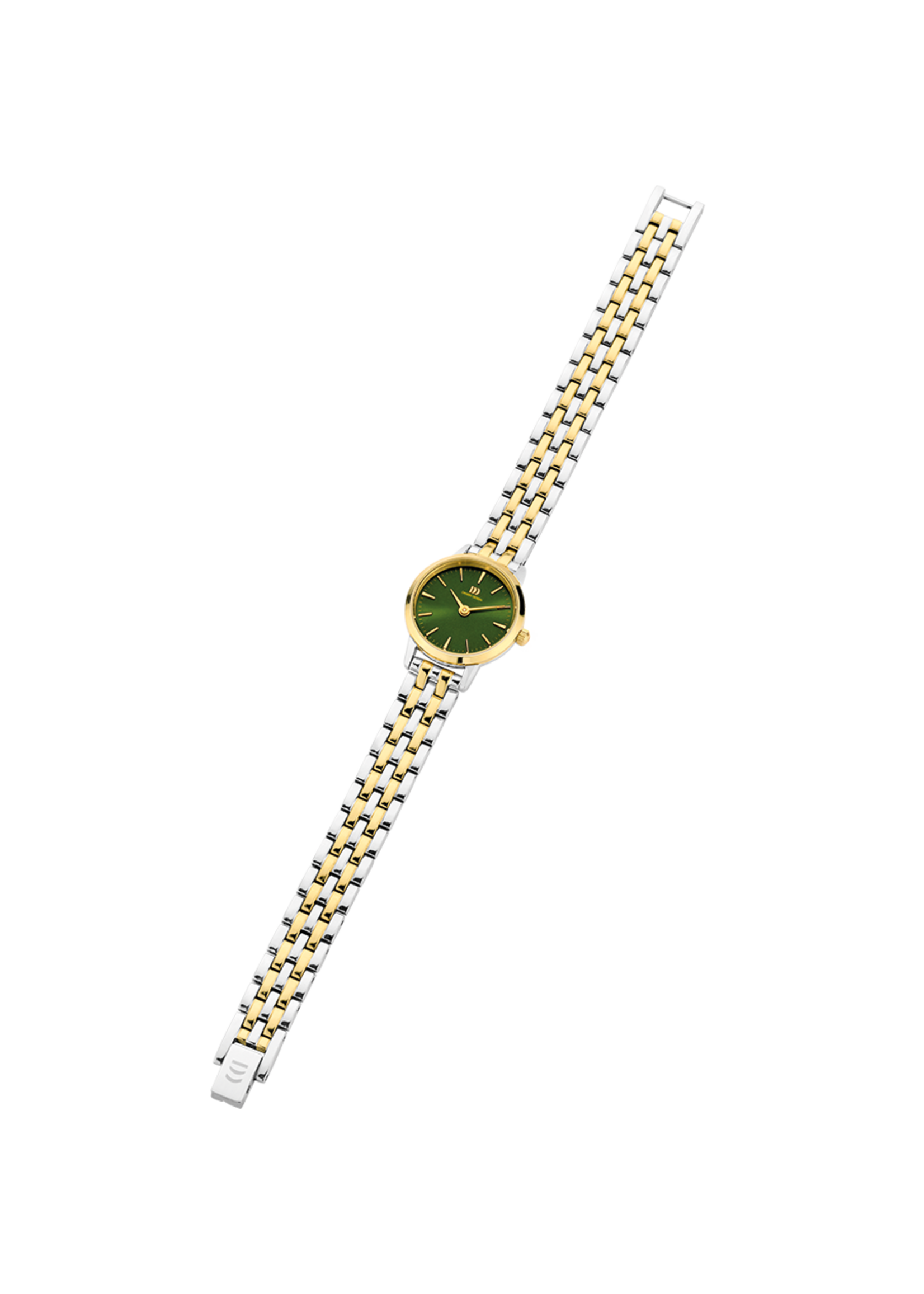 Danish Design Akilia Mini Link Two-Tone Goud Groen IV90Q1268 women’s watch