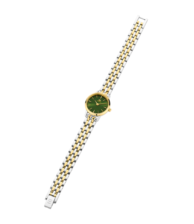 Akilia Mini Link Two-Tone Goud Groen IV90Q1268 women’s watch