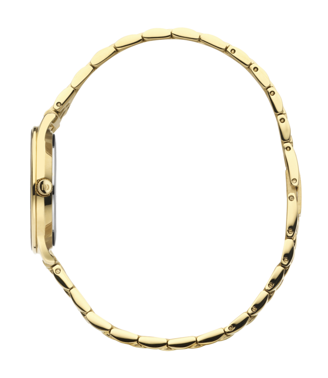 Nostalgi 1988 Gold Blue Link IV96Q1288 dameshorloge