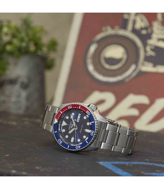 5 Sports SRPD53K1 automaat 42,5 mm - blauwe wijzerplaat