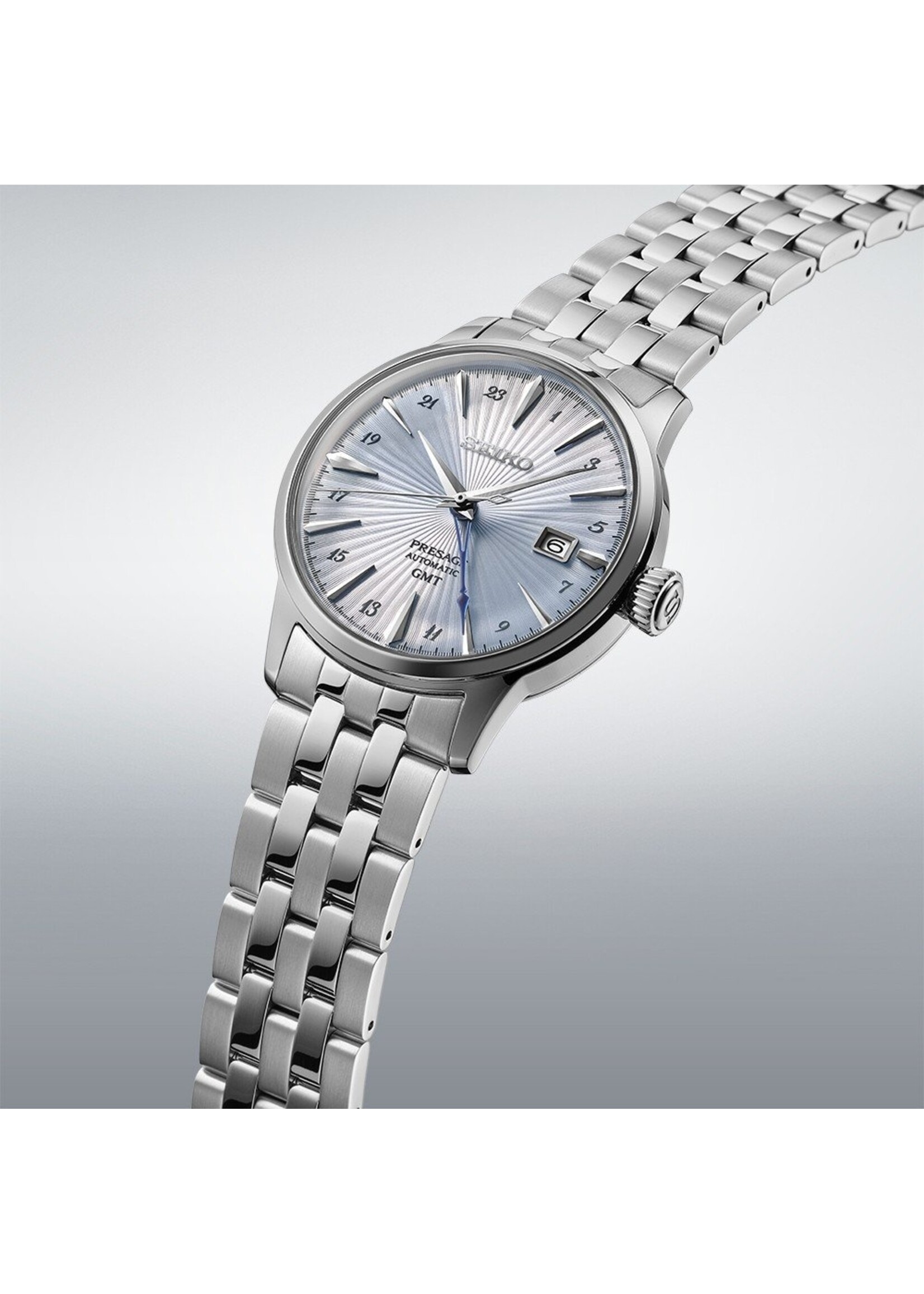 Seiko Presage SSK037J1 Uhr Herren silberfarben 40,5mm