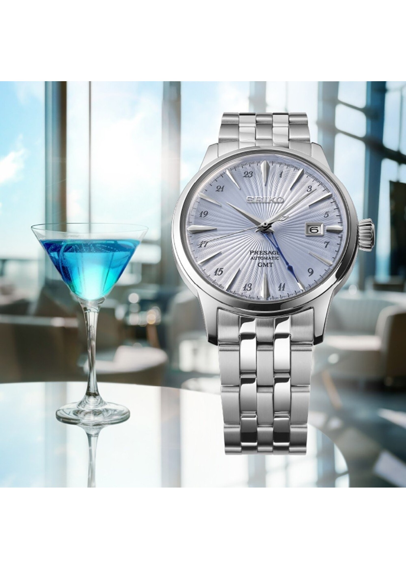 Seiko Presage SSK037J1 Uhr Herren silberfarben 40,5mm